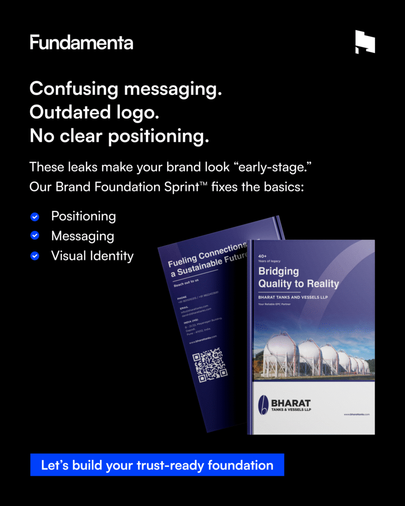 Confusing messaging. Outdated logo. No clear positioning. 1