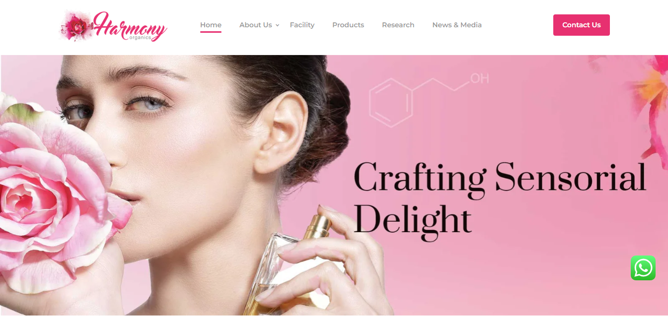 Harmony Organics – leading manufacturer of Aroma Chemicals for the Fragrance Flavor Industries e1761635942415