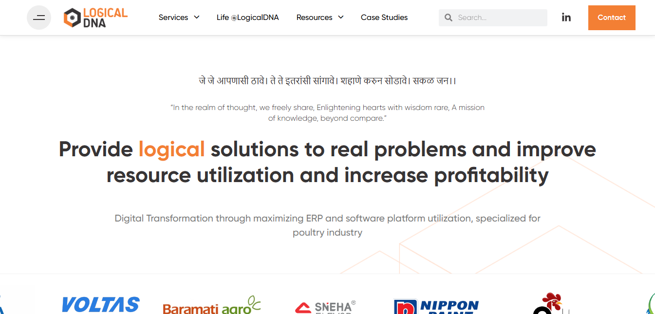 LogicalDNA Digital Transformation Partner for Poultry Dairy and Fisheries No 1 Poultry Software for SAP LogicalDNA